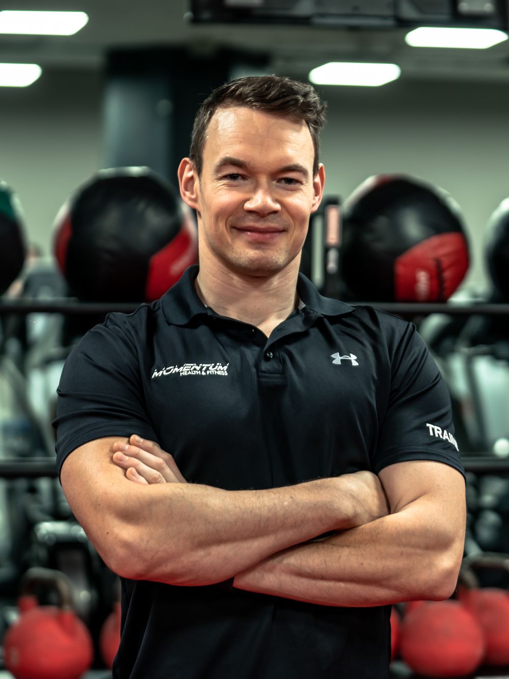 David Coyne in the gym
